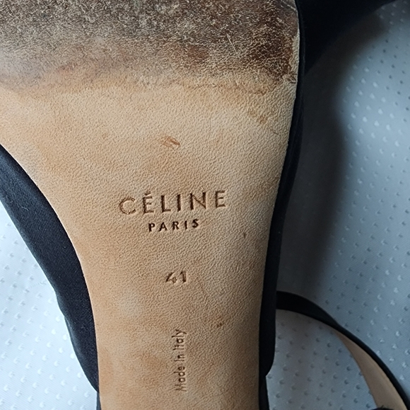 Celine Paris Silk/Satin heels - Picture 8 of 8